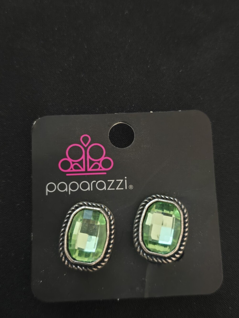 Paparazzi Silver-Tone Clip Earrings with Cream Accent